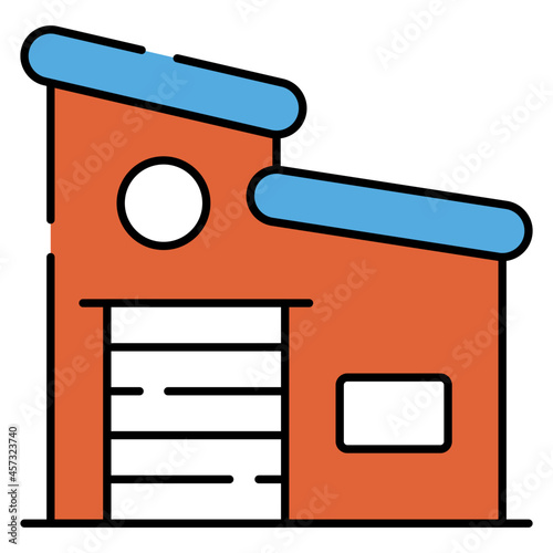 A perfect design icon of storeroom