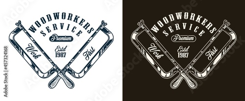 Woodworker service vintage design