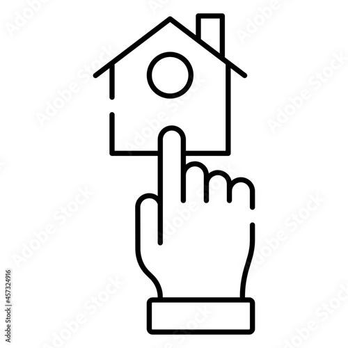A unique design icon of select home