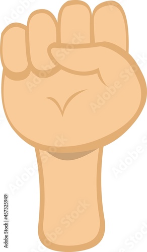 Vector illustration of a hand with a closed fist
