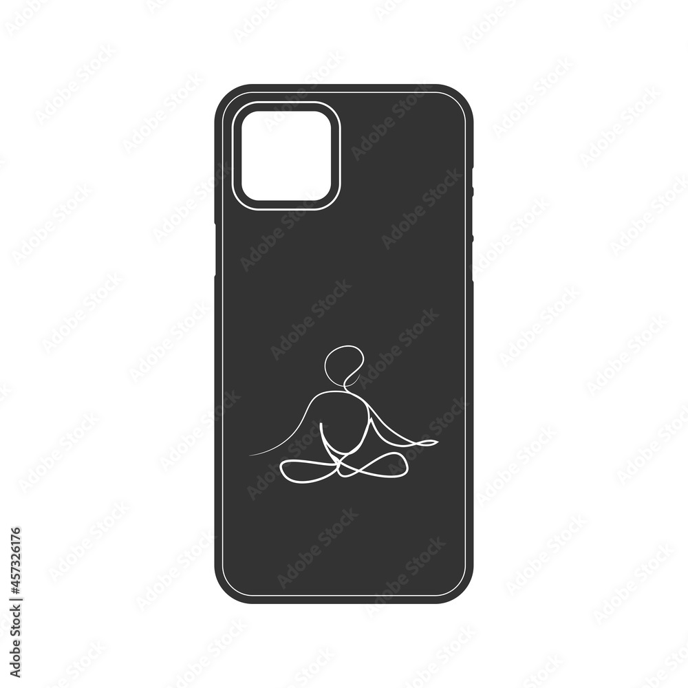 Phone case icon isolated on white background. Accessory symbol modern, simple, vector, icon for website design, mobile app, ui. Vector Illustration