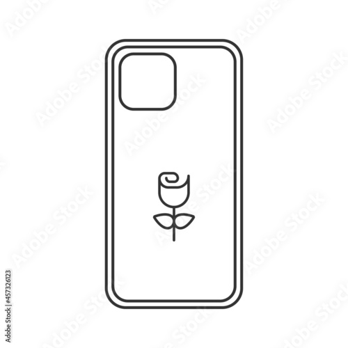 Phone case icon isolated on white background. Accessory symbol modern, simple, vector, icon for website design, mobile app, ui. Vector Illustration