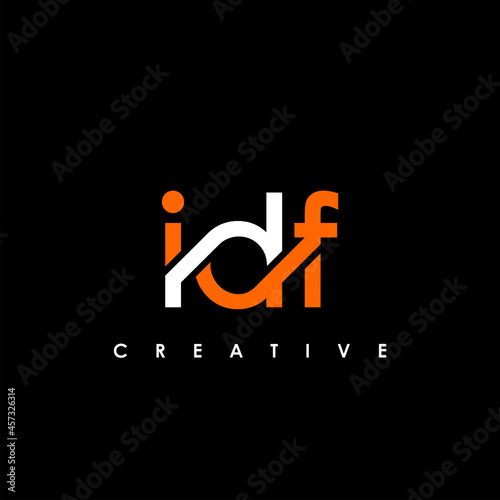 IDF Letter Initial Logo Design Template Vector Illustration