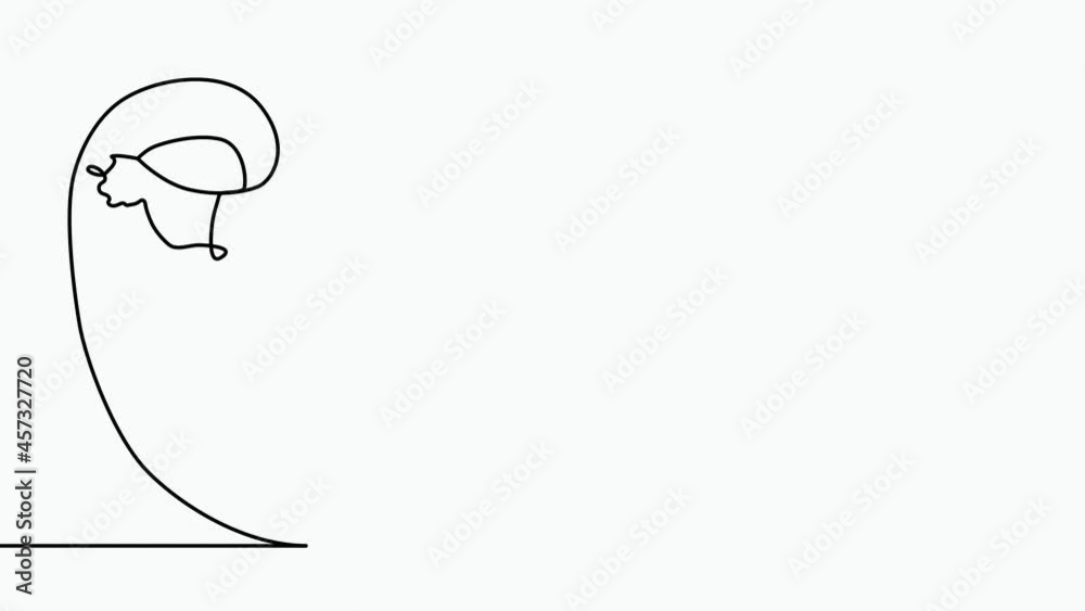 Continuous line, drawing of face, fashion concept, woman beauty minimalist Continuous line, drawing of face, fashion concept, woman beauty minimalist