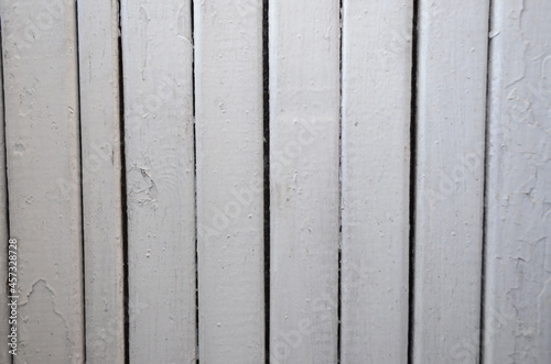 wooden slats painted with white paint