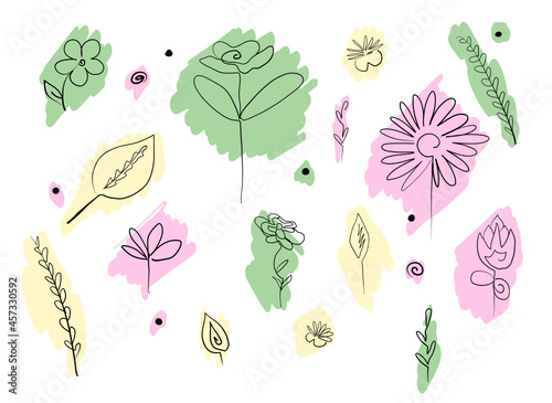 Fleurs minimalist one-lining