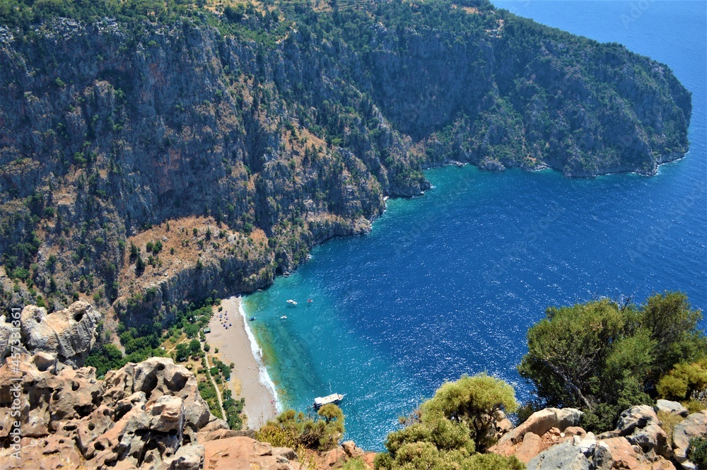 view of the sea from the sea