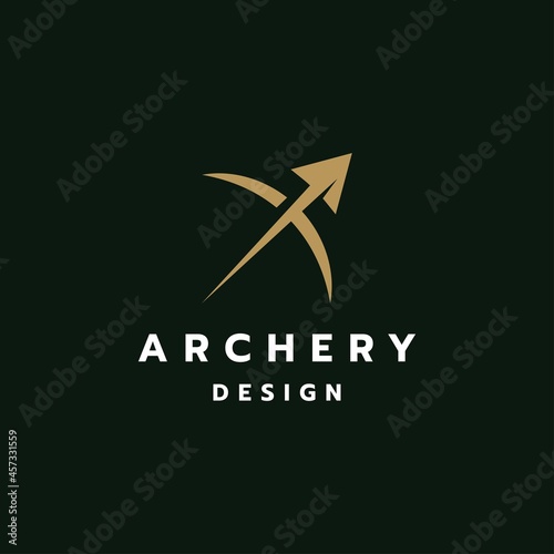 Archer logo design inspiration vector template. Archery icon illustration