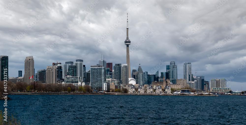 Skyline of Toronto in Canada