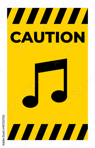 No Music Sing Isolate On White Background,Vector Illustration