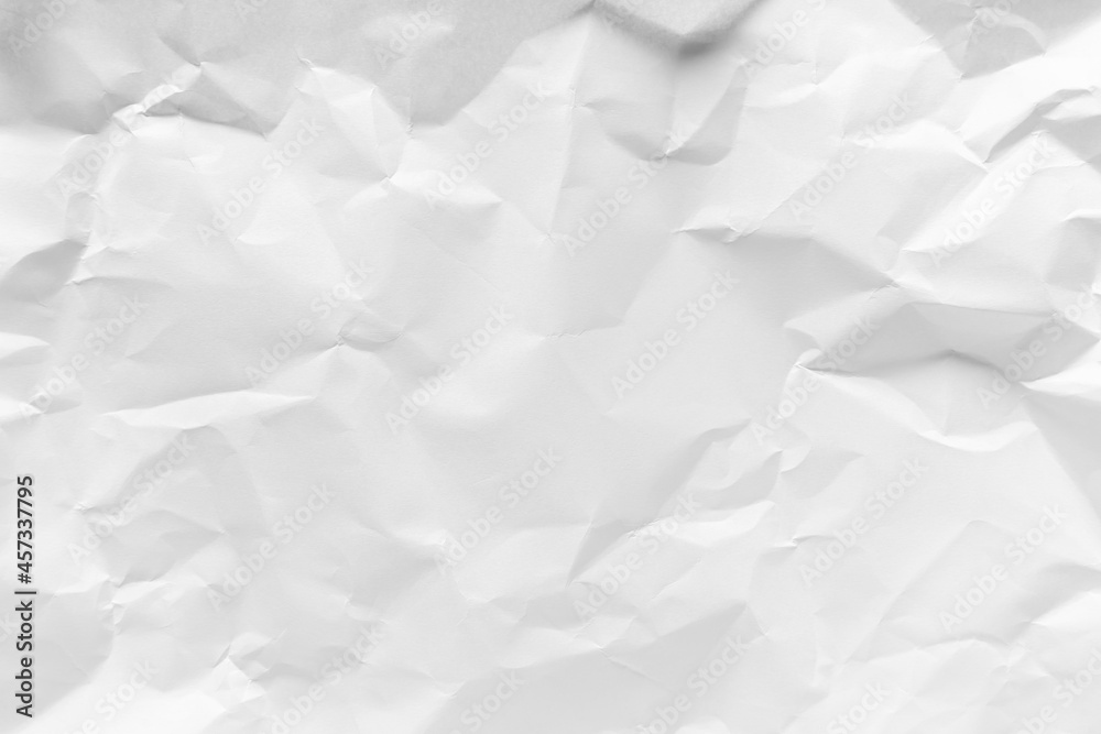 White crumpled paper texture background. White crumpled paper texture background.