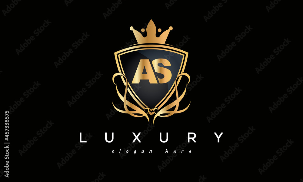 AS creative luxury letter logo