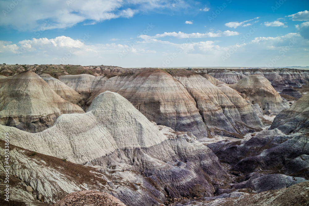 The Blue Mesa Trail in Petrified Forest National Park, Arizona The Blue Mesa Trail in Petrified Forest National Park, Arizona