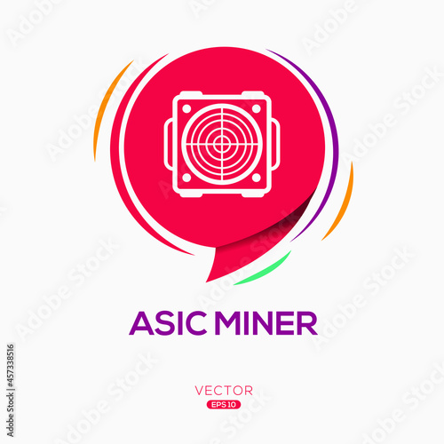 Creative (Asic miner) Icon ,Vector sign.
