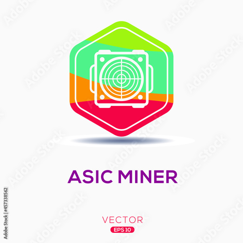 Creative (Asic miner) Icon ,Vector sign.