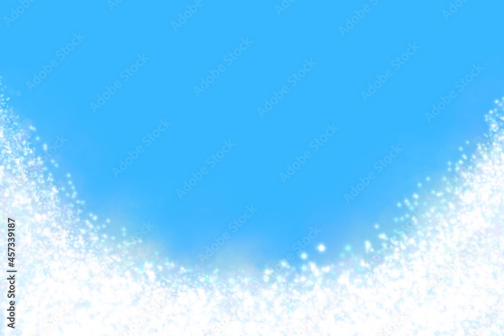 水色にキラキラ 幻想的な背景 水色にキラキラ 幻想的な背景