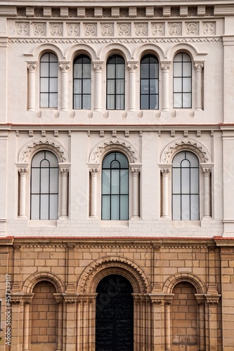 facade of the university in Bilbao city, Spain © Cavan