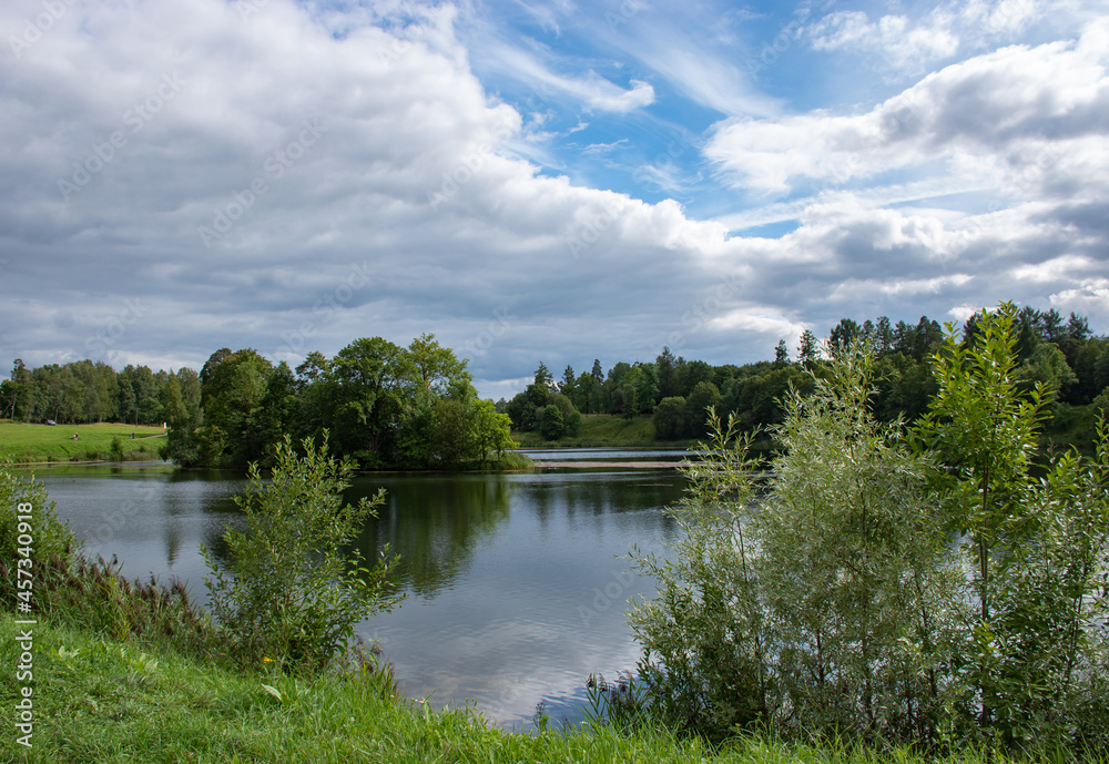 Fototapeta premium Gatchina Museum-Reserve. Lake Chernoe