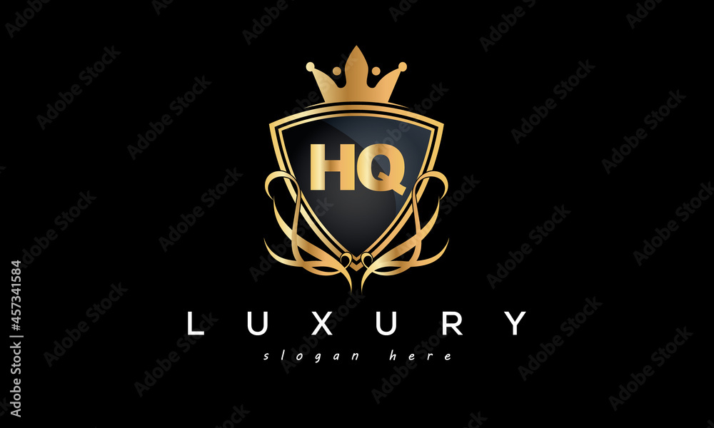 HQ creative luxury letter logo HQ creative luxury letter logo
