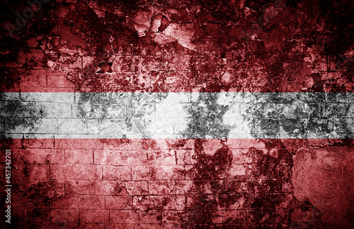 Old texture background with flag