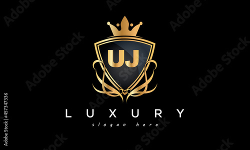 UJ creative luxury letter logo