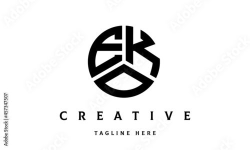 EKO creative circle three letter logo
