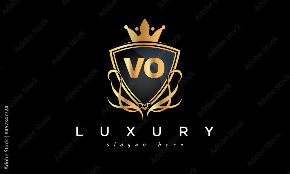 VO creative luxury letter logo VO creative luxury letter logo