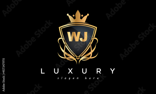 WJ creative luxury letter logo