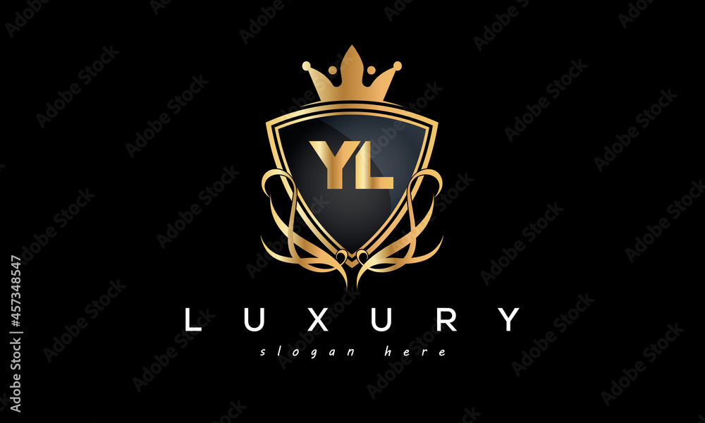 YL creative luxury letter logo YL creative luxury letter logo