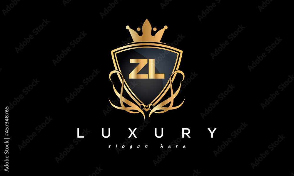 ZL creative luxury letter logo