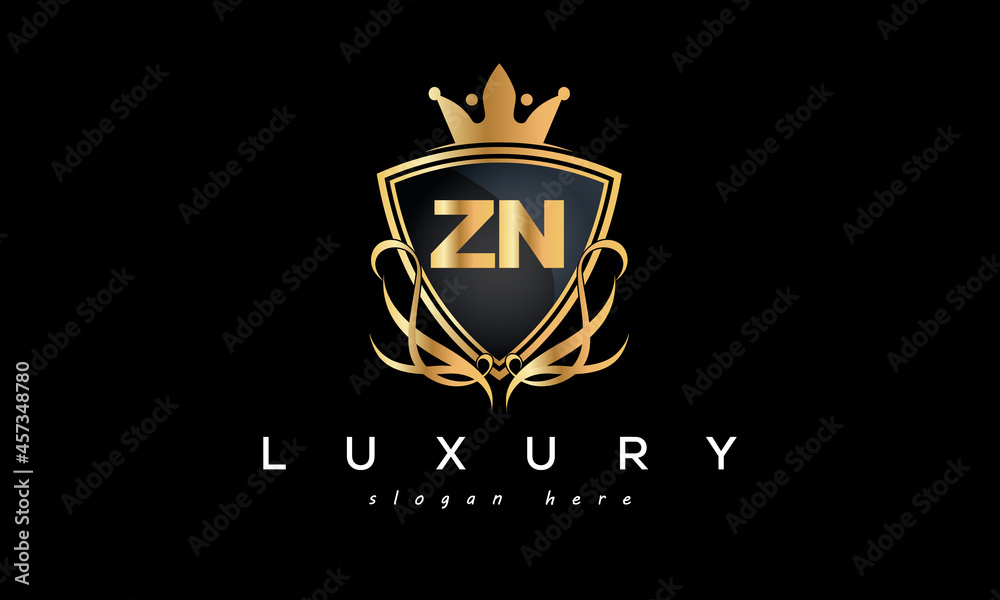 ZN creative luxury letter logo ZN creative luxury letter logo