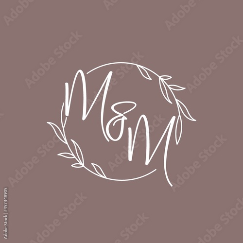 Mm Wedding Monogram Stock Illustrations – 297 Mm Wedding Monogram Stock  Illustrations, Vectors & Clipart - Dreamstime