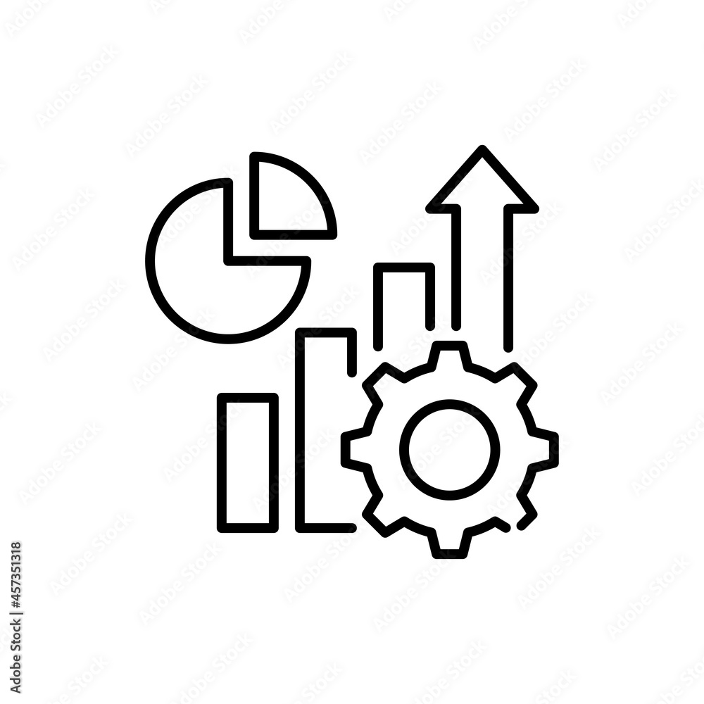 Improvement vector outline icon style illustration. EPS 10 file Improvement vector outline icon style illustration. EPS 10 file