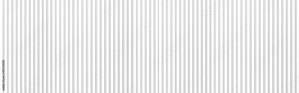 Panorama of White Corrugated metal background and texture surface or galvanize steel - obrazy, fototapety, plakaty 