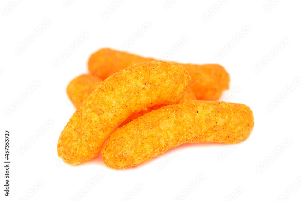 hot corn crisps with Carolina Reaper Pepper Flavored - cheese curls hot corn crisps with Carolina Reaper Pepper Flavored - cheese curls
