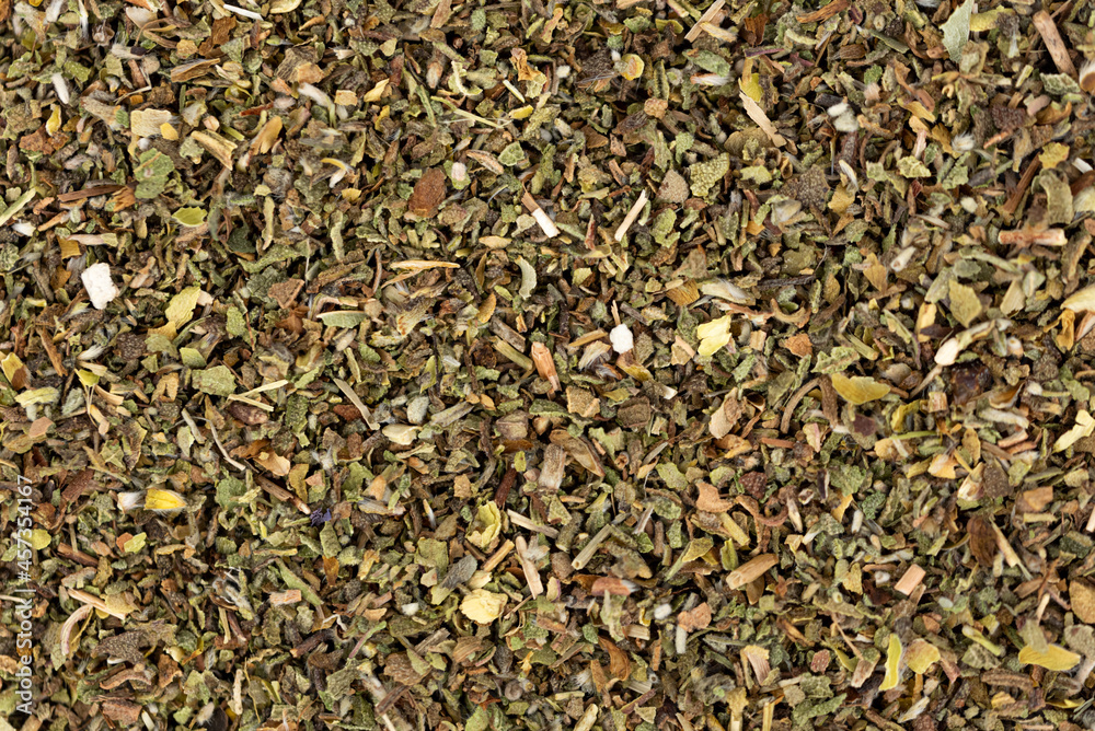 Greek spices mix - onion, mint, oregano, parsley, basil, thyme, sage Greek spices mix - onion, mint, oregano, parsley, basil, thyme, sage