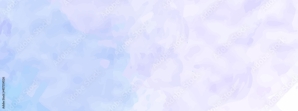 Hand painted watercolor sky and clouds, blue,lighte ,orange, white abstract watercolor background, vector illustration