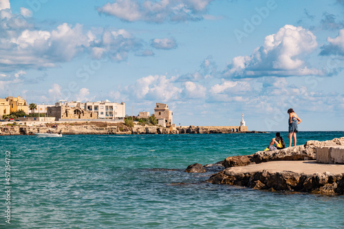 OTRANTO. LECCE. SUMMER 2021. Sunny day in the beautifull Otranto. View of the old historic town