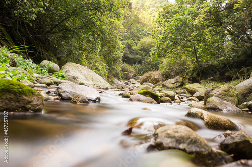 Streams shot with long exposure