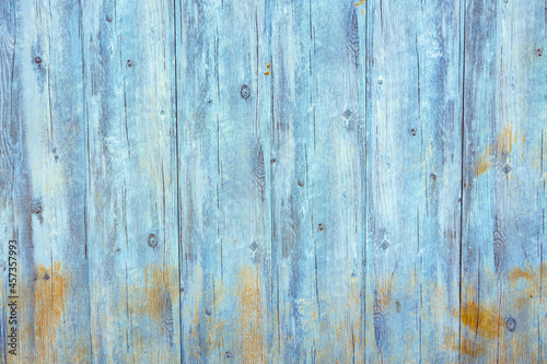 Light blue weathered dirty wooden photo background © fotofabrika