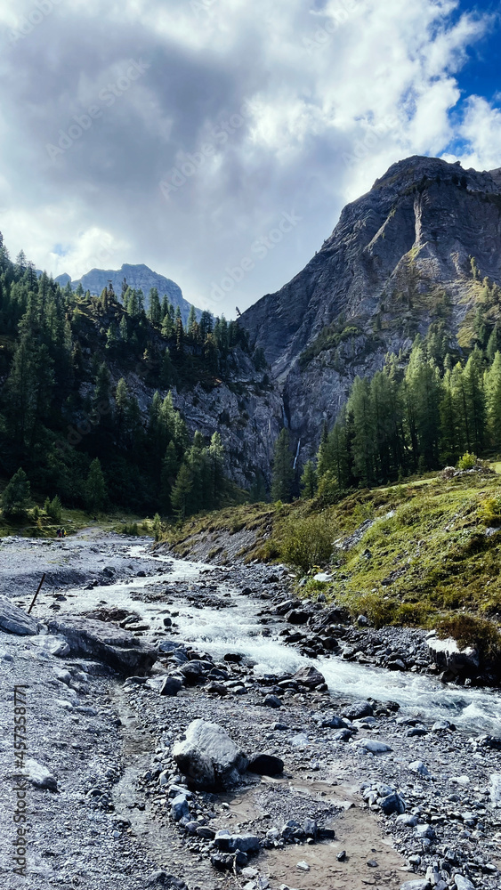 river in mountains