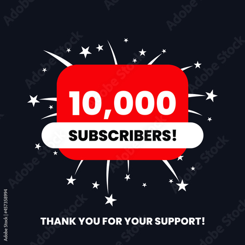 10 thousand subscribers celebration thank you achievement