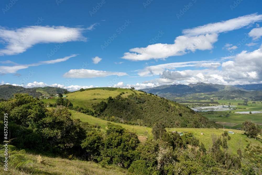 Panoramic landscape Sesquilé, Cundinamarca.