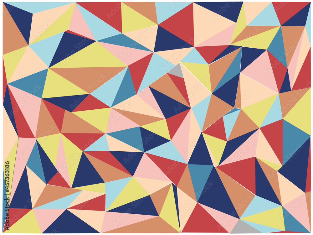 This is a  Colorful Background With Triangle Pattern , Vector Design.