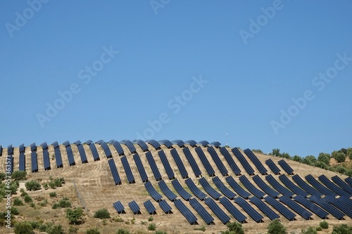 Solar power station in the field in Andalucia (Spain)