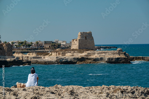 LECCE. ITALY. Torre di Roca Vecchia (Torre di Maradico) photo