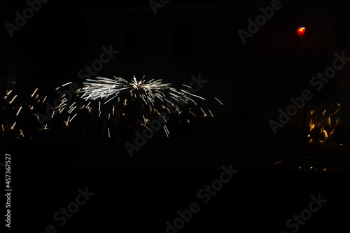 Graphic design of fireworks for sparks  fire  metallurgy  fireworks  etc.