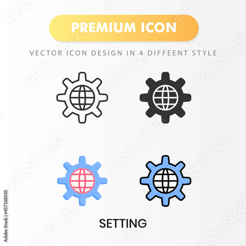 setting icon for your website design, logo, app, UI. Vector graphics illustration and editable stroke.