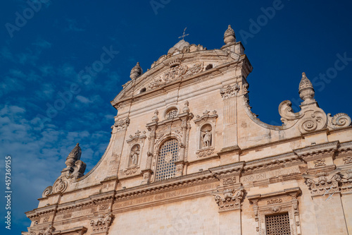 GALATINA. PUGLIA. August 2021. Chiesa madre Santi Pietro e Paolo