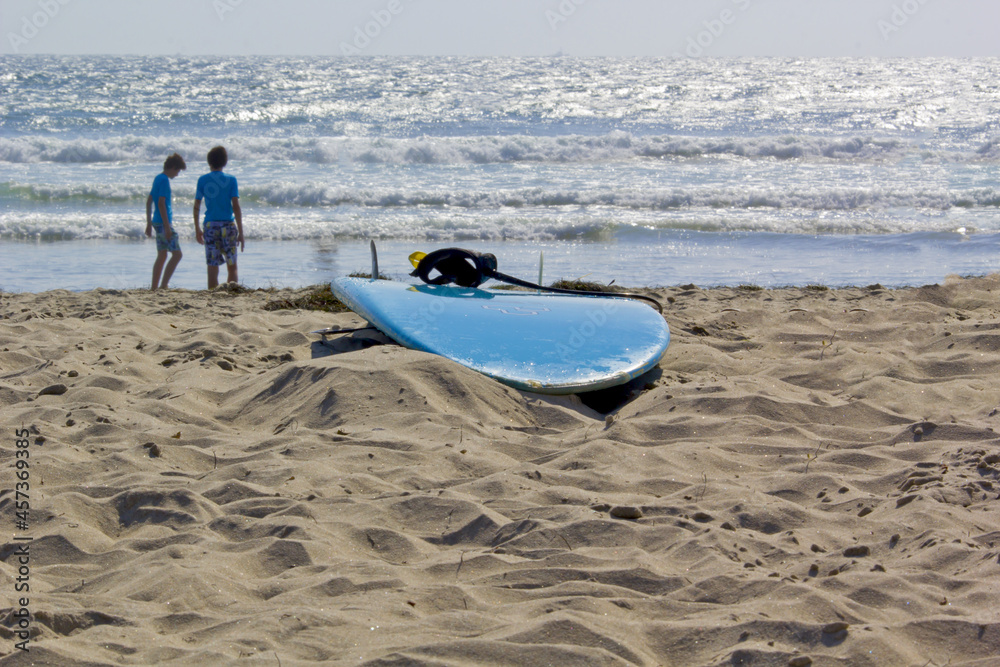 twins on the beach in san diego, california america twins on the beach in san diego, california america